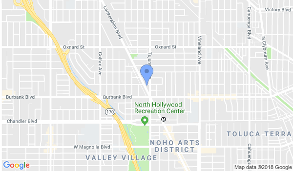 North Hollywood Kenpo Karate location Map