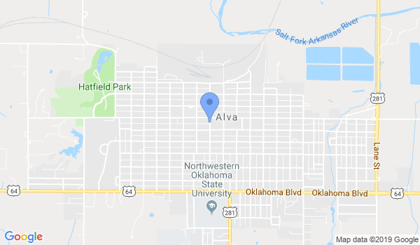 North West Oklahoma Kenpo Karate location Map