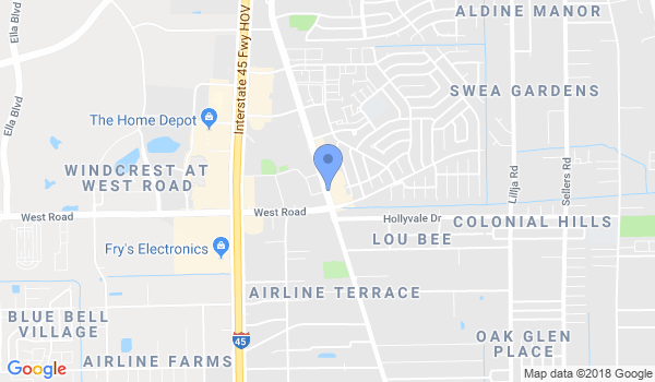 Northside Karate School location Map
