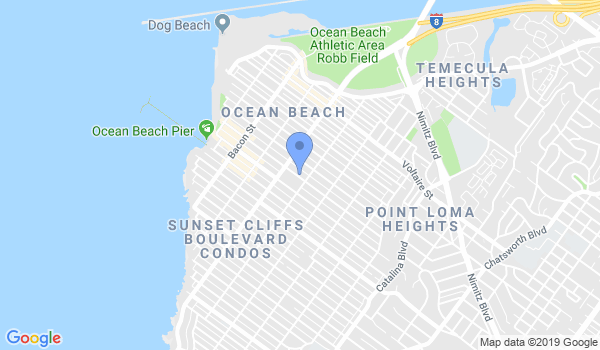 Ocean Beach Martial Arts location Map