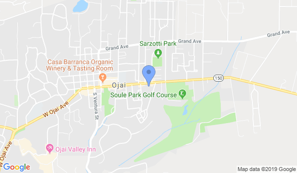 Ojai Valley Taekwondo Plus location Map
