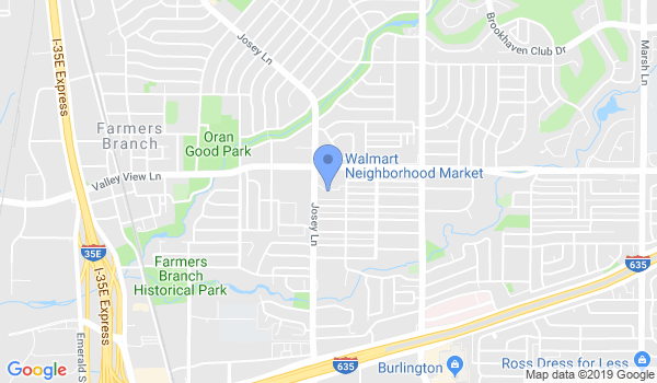 Okinawan Karate Club of Dallas location Map