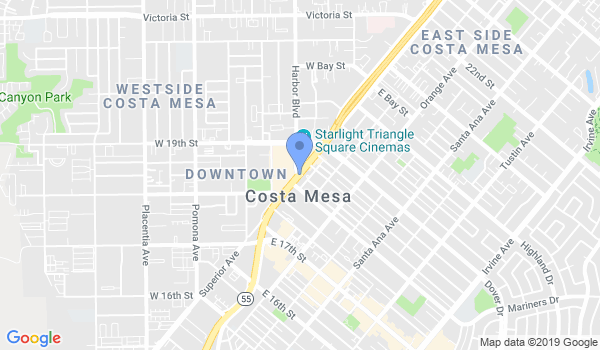 Orange County Taekwondo Plus location Map