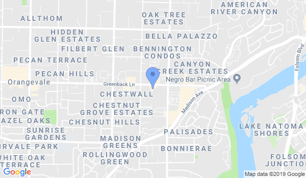 Orangevale Martial Arts location Map