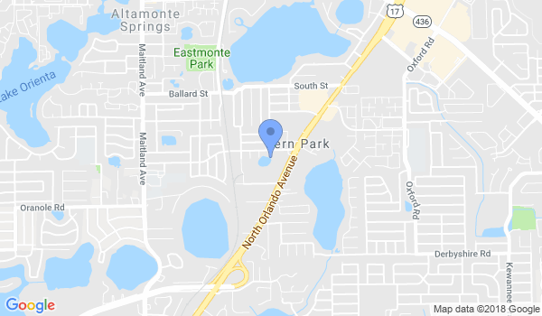 Orlando Shotokan Karate club location Map