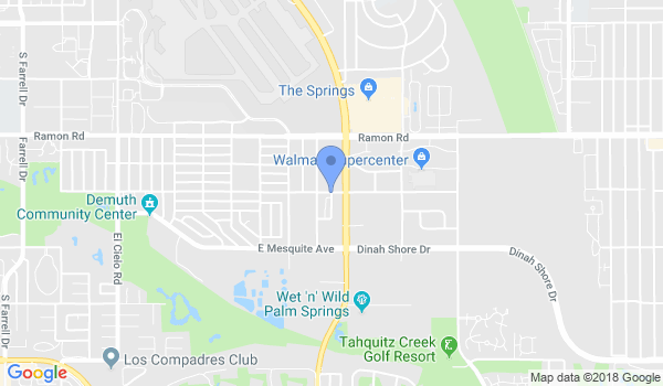 Palm Springs Karate Academy location Map
