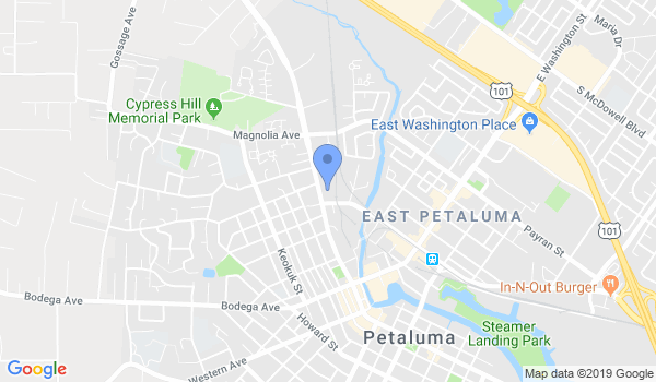 Petaluma Academy of Martial Arts location Map