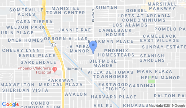 Phoenix Grappling Center location Map
