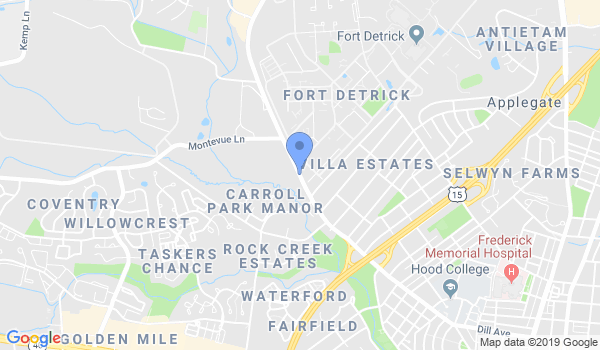 Phoenix Karate Frederick location Map