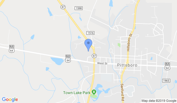 Pittsboro Martial Arts location Map
