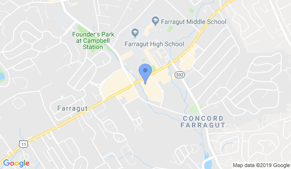 Premier Martial Arts Farragut location Map