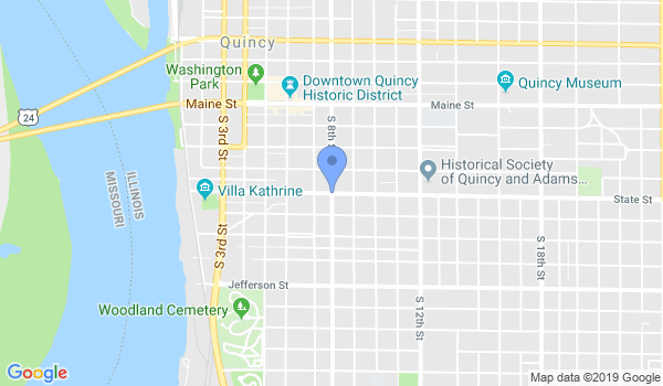 Quincy Karate Club location Map