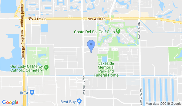 Ray's Tae Kwon DO Doral Park location Map