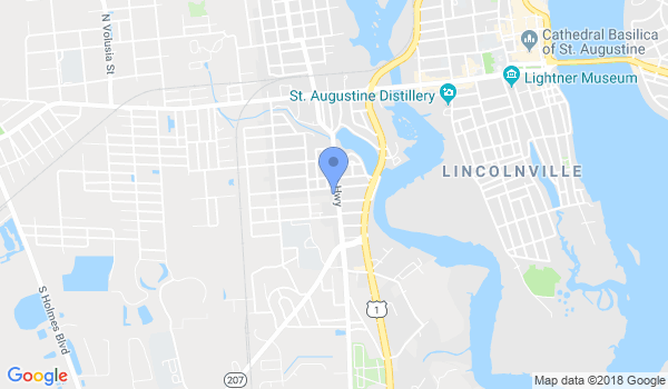 Gracie Jiu-Jitsu St. Augustine location Map