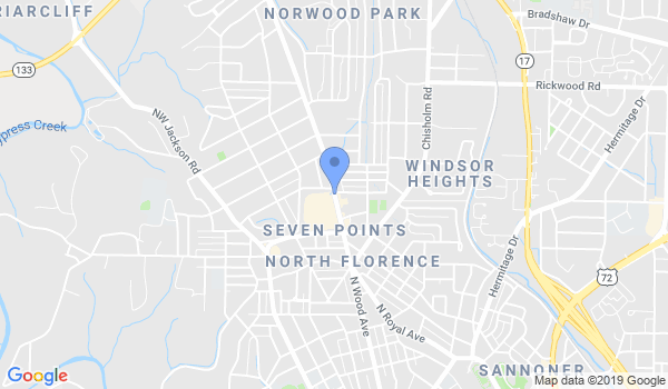 Rick Lewis' Karate Academy location Map