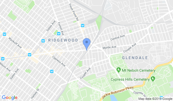 Ridgewood Martial Arts location Map