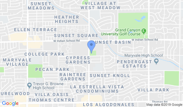 Rising Phoenix Martial Arts location Map