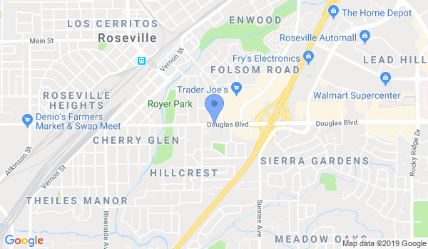 Roseville Martial Arts Tae Kwon do location Map