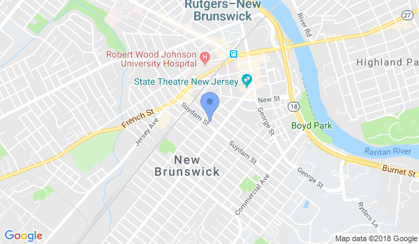 Rutgers Kodenkan (Danzan Ryu Jujitsu) location Map