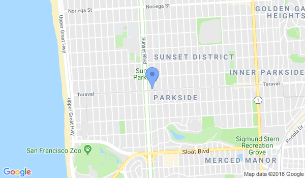 San Francisco Judo Institute location Map