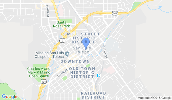 Matsubayashi Shorin-ryu karate of San Luis Obispo location Map