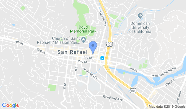 San Rafael Martial Arts location Map