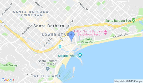 Santa Barbara Judo Club location Map