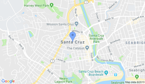 Santa Cruz Karate location Map