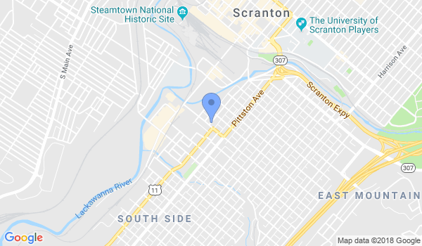 Scranton Jiu Jitsu location Map