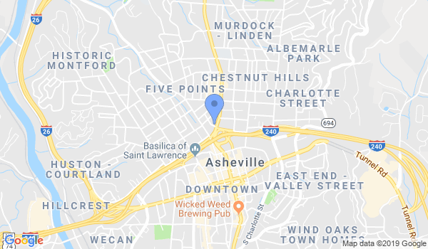 Shaolin Kung-Fu of Asheville location Map
