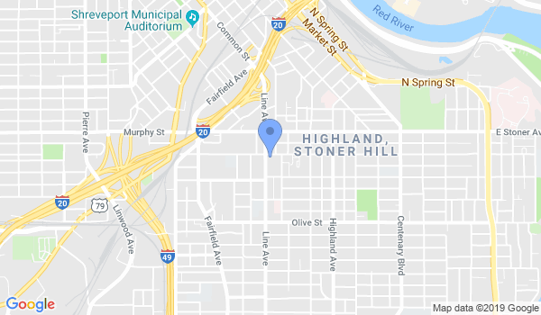 Shreveport Martial Arts location Map