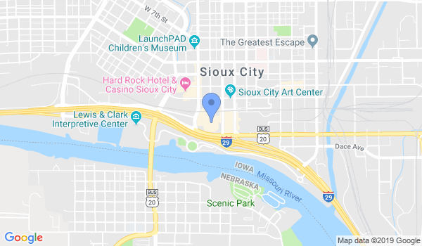 Sioux City Judo Club location Map