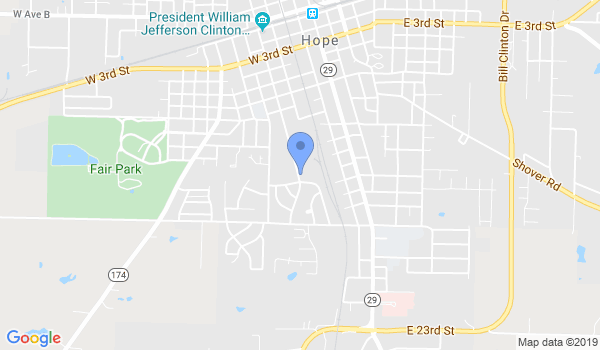 Southwest Arkansas Taekwondo location Map