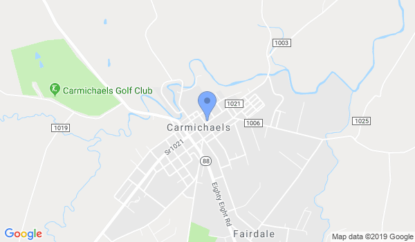 Southwestern Pennsylvania Judo location Map