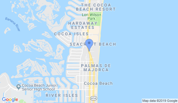Space Coast Ata Cocoa Beach location Map