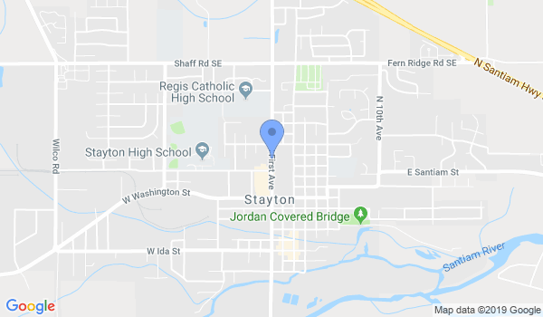 Stayton Self Defense location Map