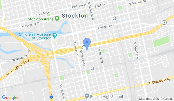 Stockton Iron Warrior Martial Arts location Map