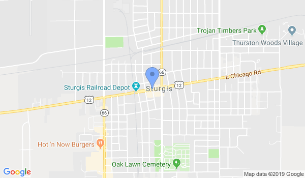 Sturgis Academy of Martial Arts location Map