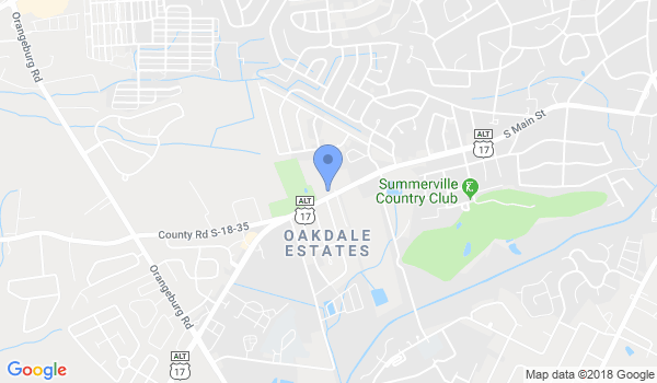 Summerville Family Martial Arts location Map