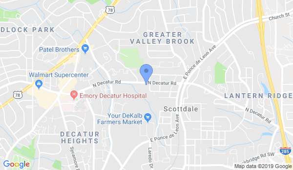 Decatur Martial Arts Academy location Map