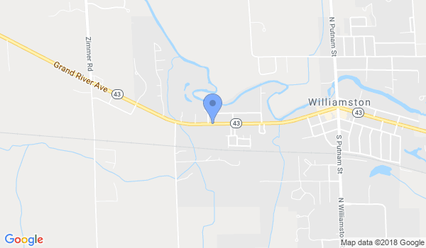 Taekwondo USA of Williamston location Map