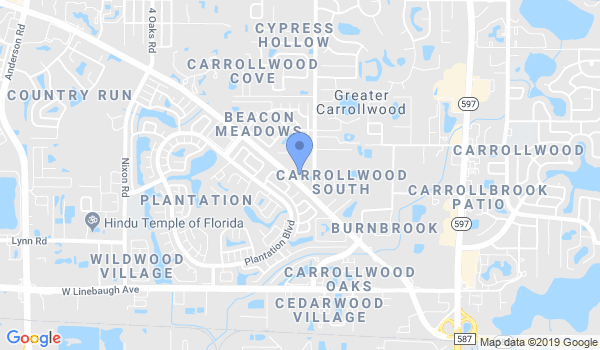 Tampa Family Martial Arts location Map