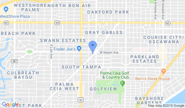 Traditional Tae Kwon-Do Center of South Tampa location Map