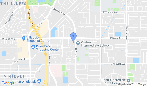 Fresno Ultimate Martial Arts location Map