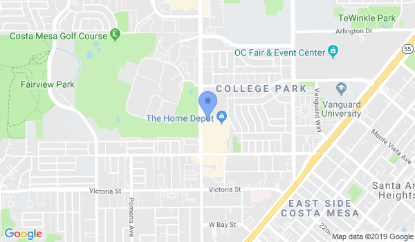 United Studios of Self Defense - Costa Mesa location Map