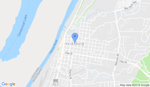 Vicksburg Shotokan Karate location Map