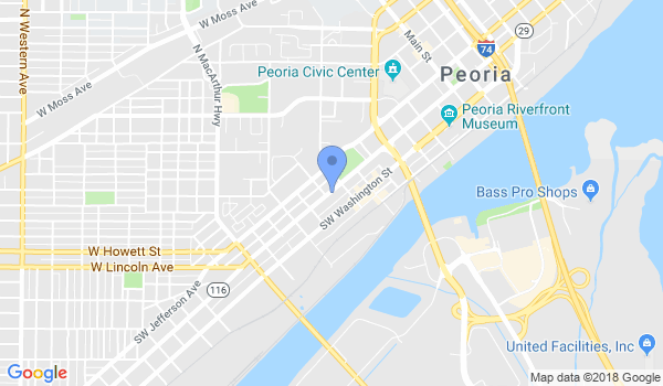 Ving Tsun Kung Fu of Peoria location Map