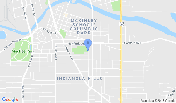 Voorhees Taekwondo - DSM Park and Rec - Pioneer-Columbus Community Center location Map