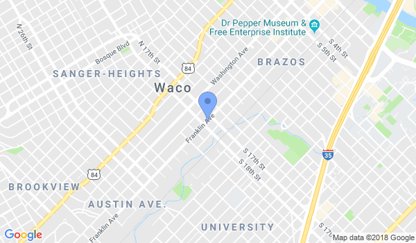 Waco Aikido and Self Defense location Map
