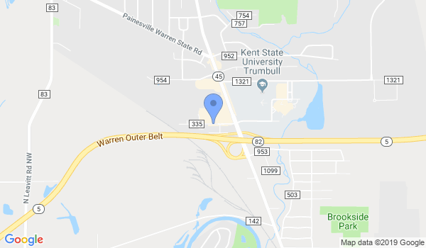 Warren's Martial Arts location Map